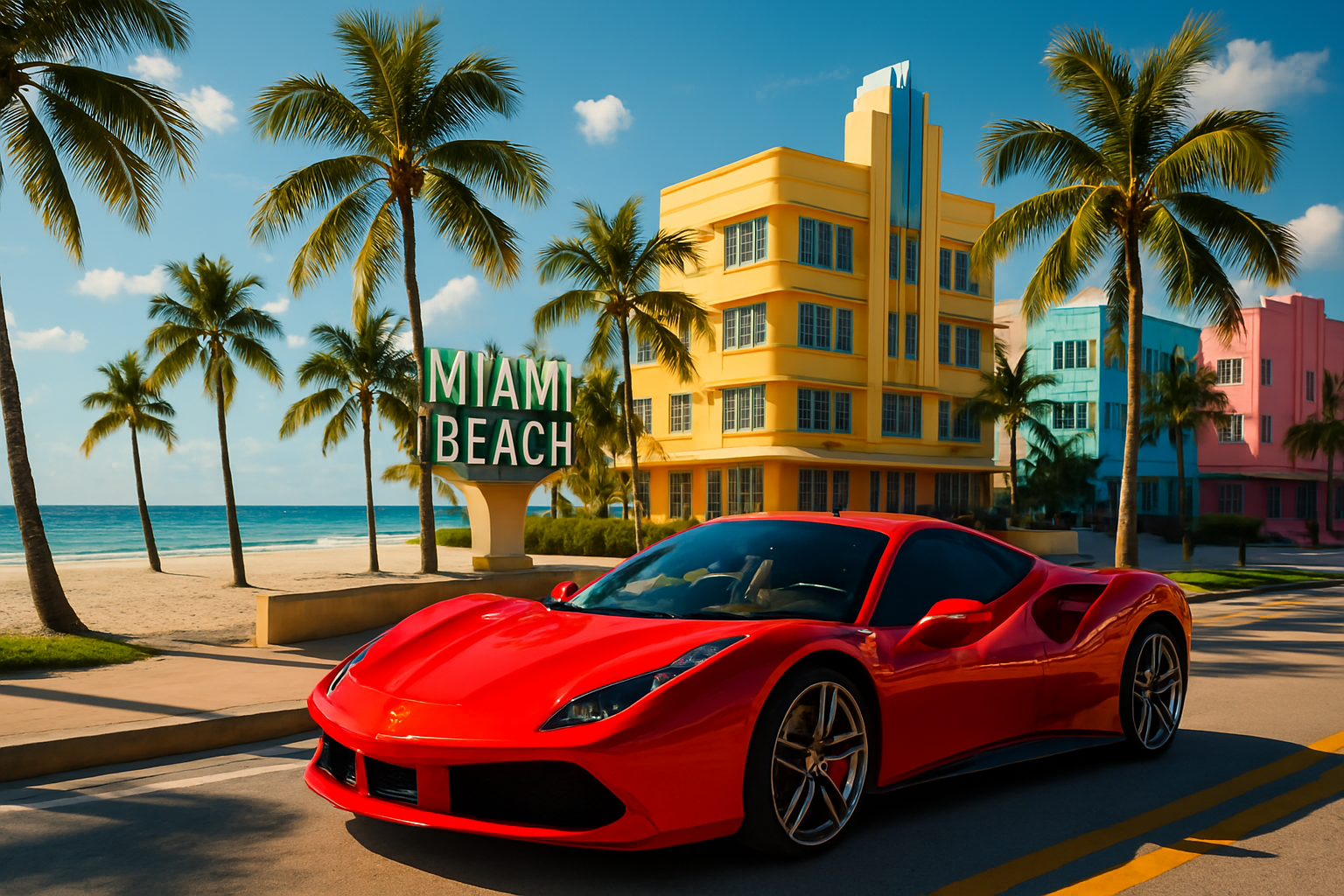 Another iconic scene from Miami related to automotive culture